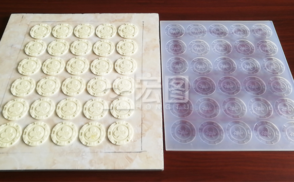 餅干硅膠模具制作實例-廣州食品模具制作廠